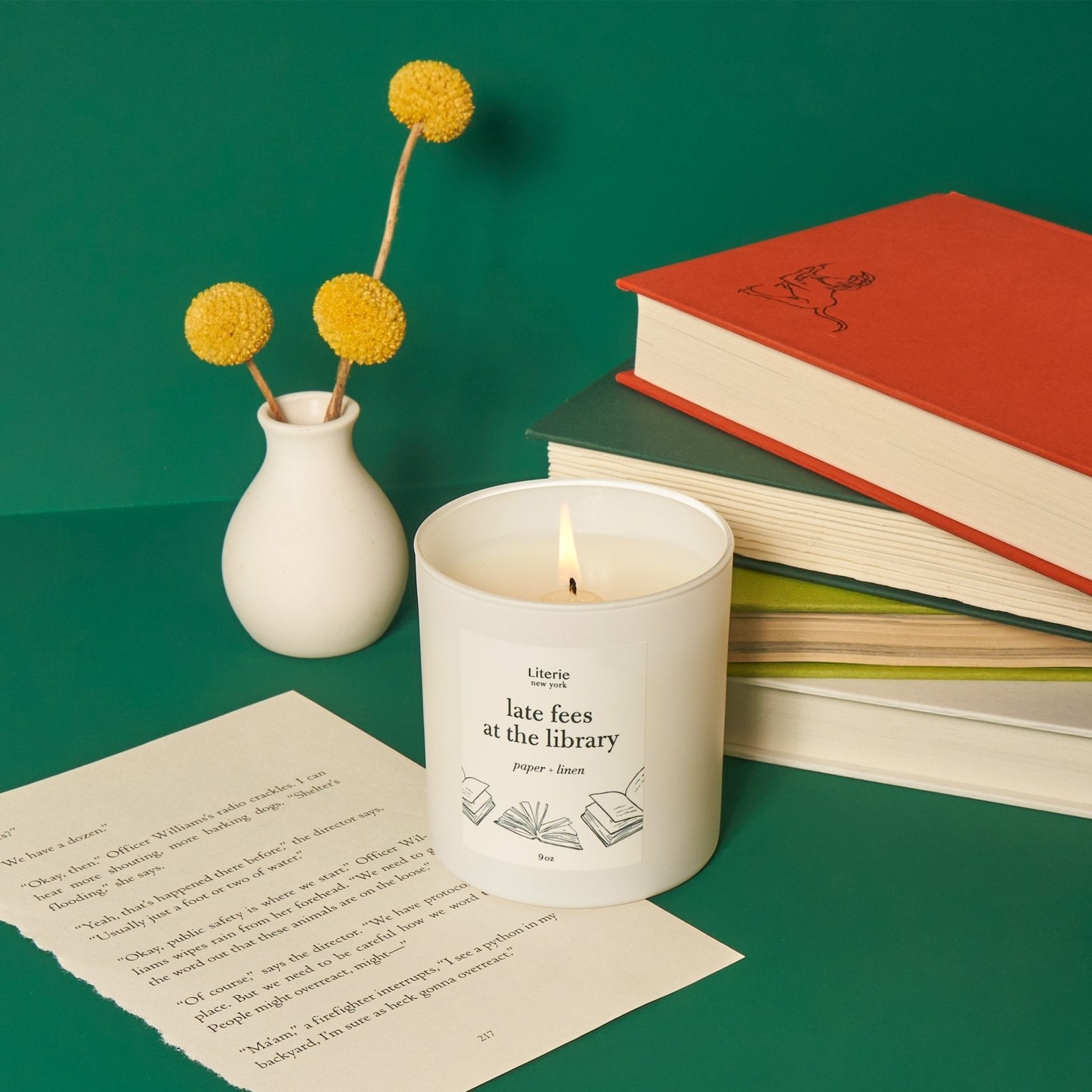 Literie Candles · Late Fees at the Library | socius design in Rochester, MN