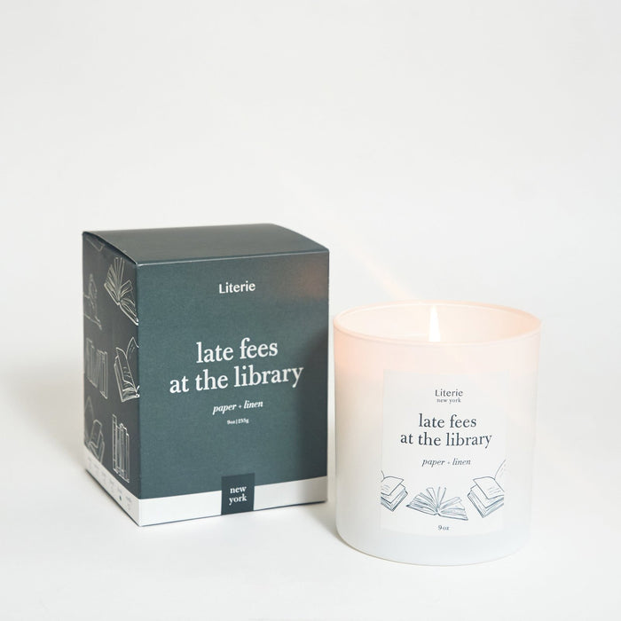 Literie Candles · Late Fees at the Library | socius design in Rochester, MN