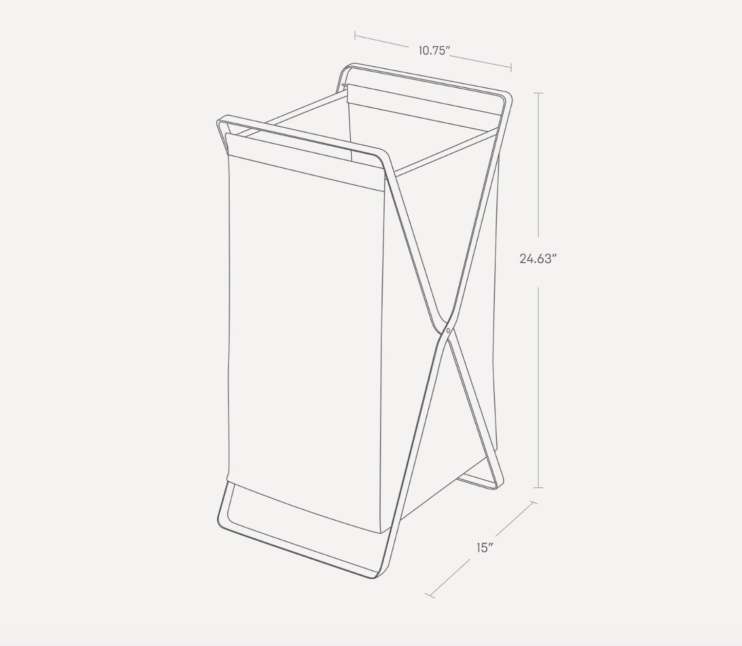 Yamazaki Home · Laundry Hamper (25" H) - Steel | socius design in Rochester, MN