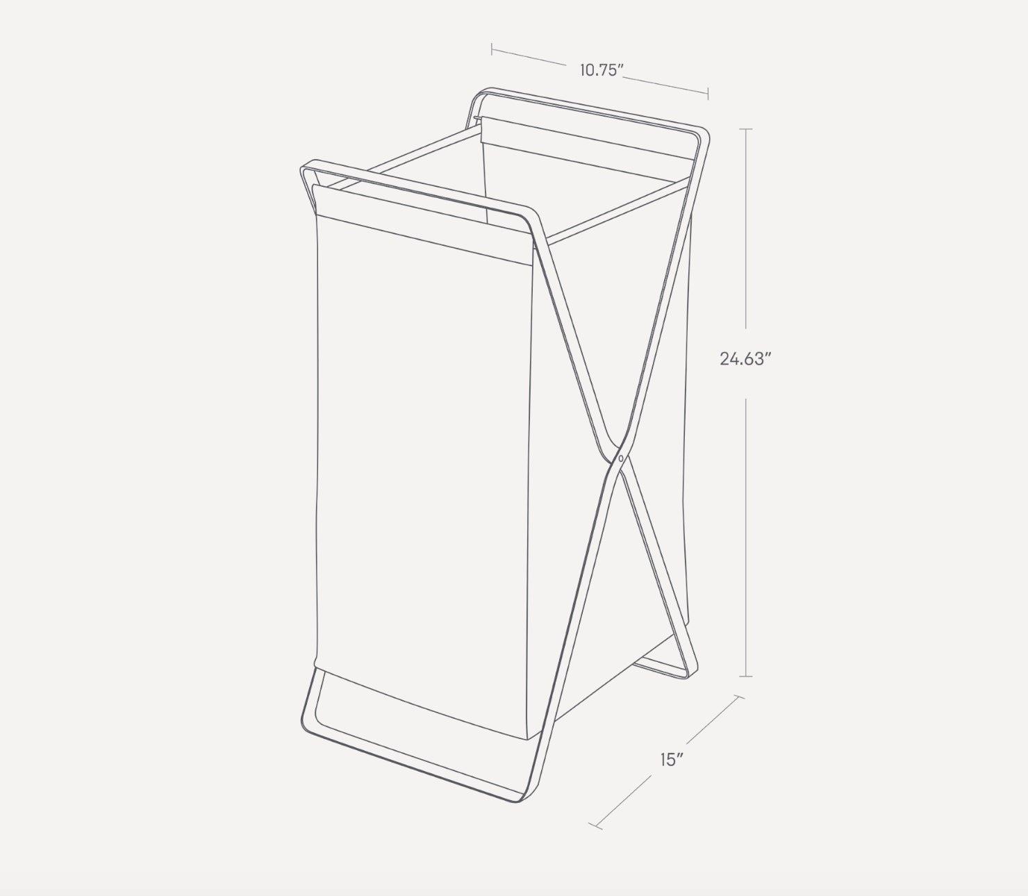 Yamazaki Home · Laundry Hamper (25" H) - Steel | socius design in Rochester, MN
