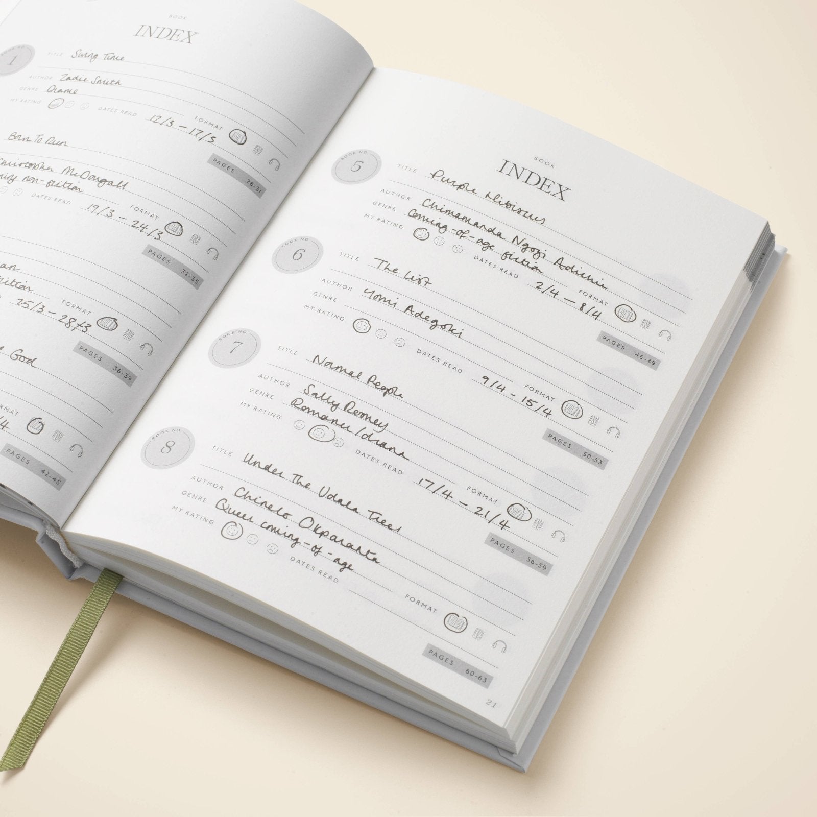 Papier · Library Card A5 Hardcover Guided Reading Journal | socius design in Rochester, MN