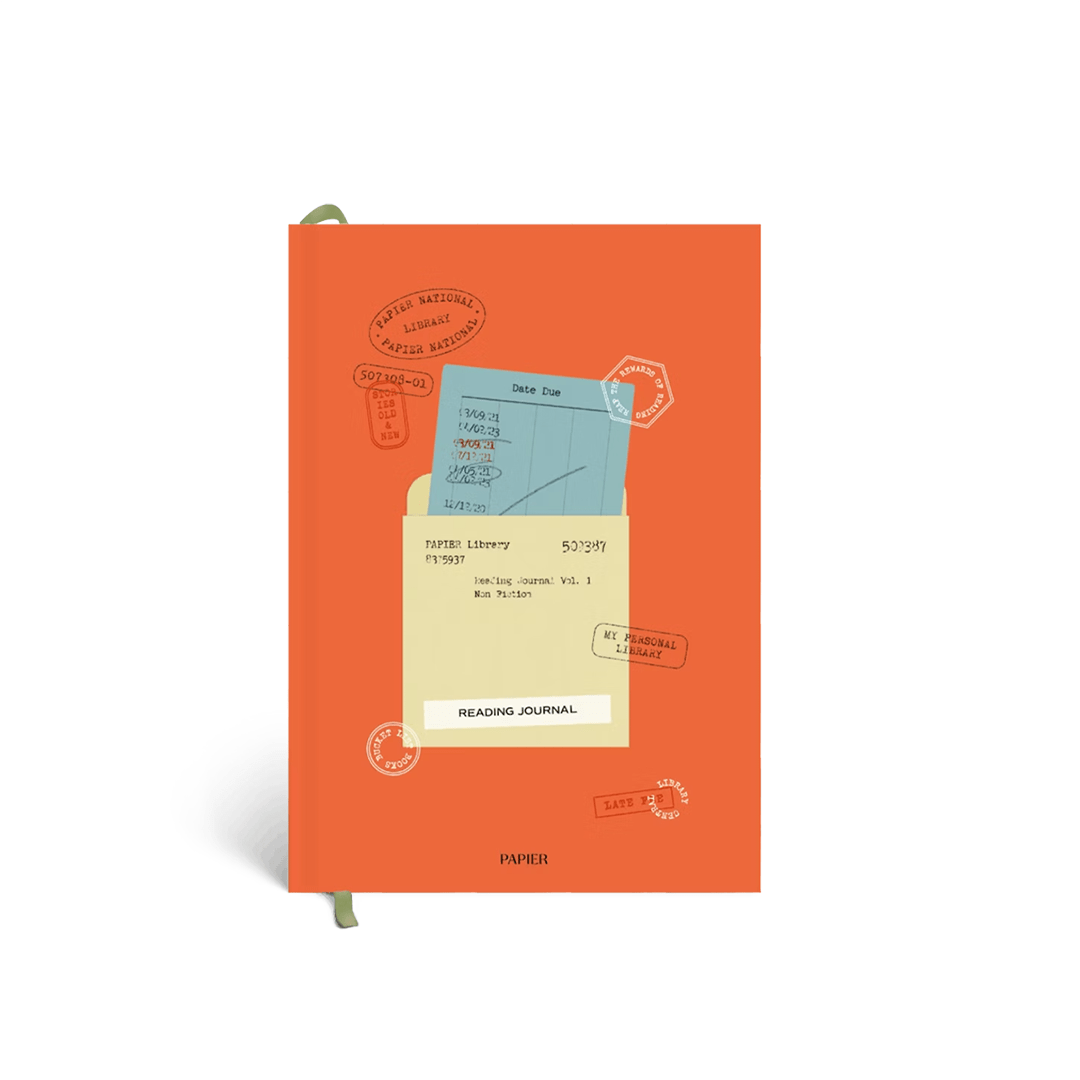 Papier · Library Card A5 Hardcover Guided Reading Journal | socius design in Rochester, MN