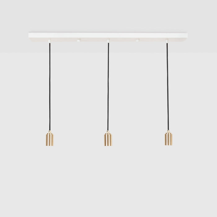 Linear Triple Pendant in Brass · Tala US