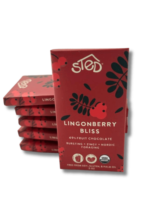 Sted Chocolate · Lingonberry Bliss Vegan Chocolate Bar | socius design in Rochester, MN