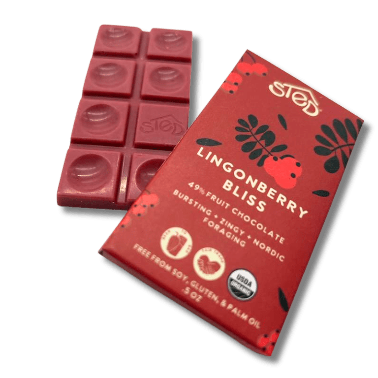 Sted Chocolate · Lingonberry Bliss Vegan Chocolate Bar | socius design in Rochester, MN