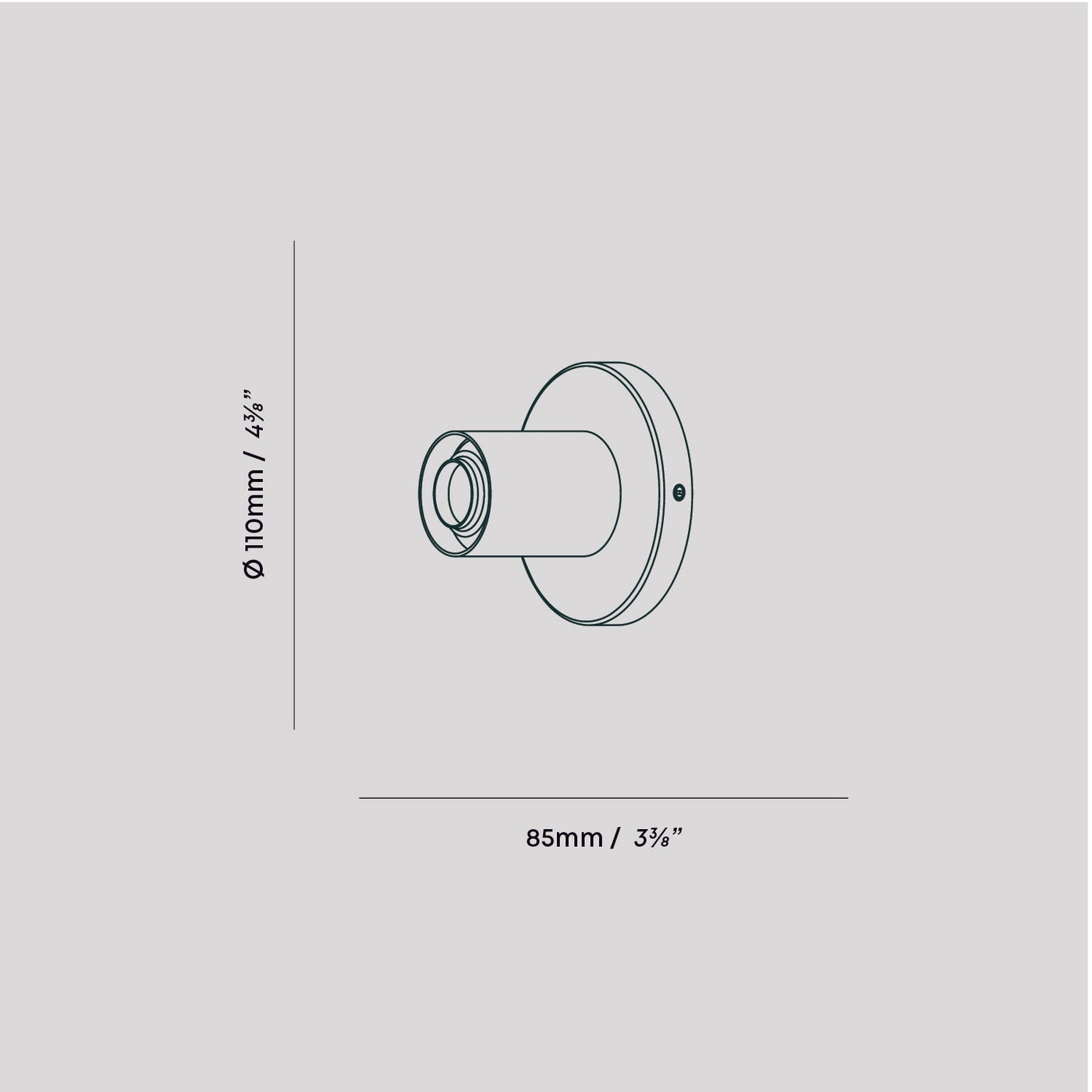 Tala US · Lochan Wall Light in Graphite | socius design in Rochester, MN