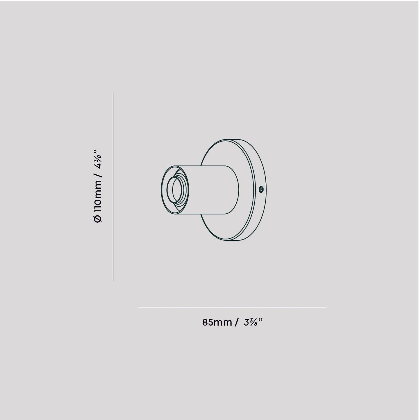Tala US · Lochan Wall Light in Graphite | socius design in Rochester, MN