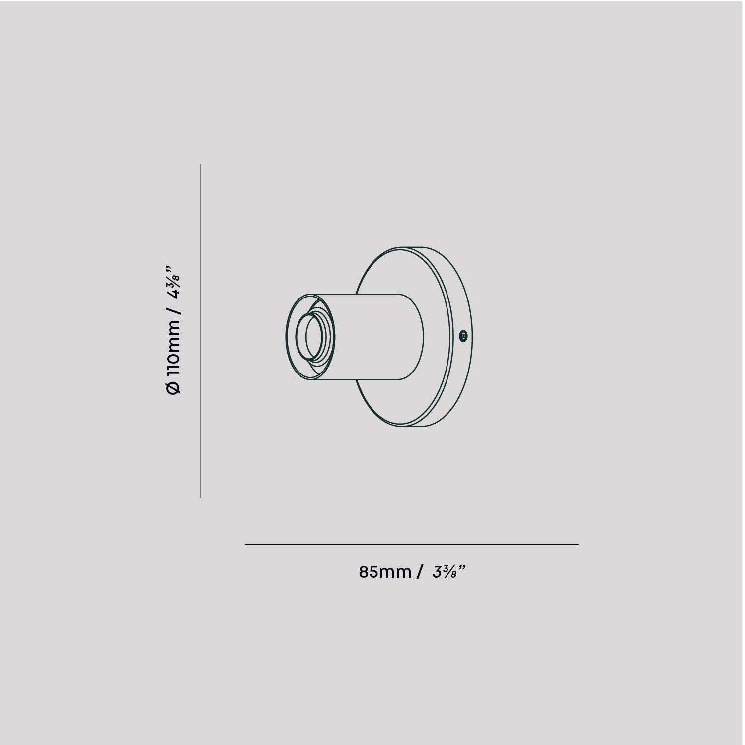 Tala US · Lochan Wall Light in Graphite | socius design in Rochester, MN
