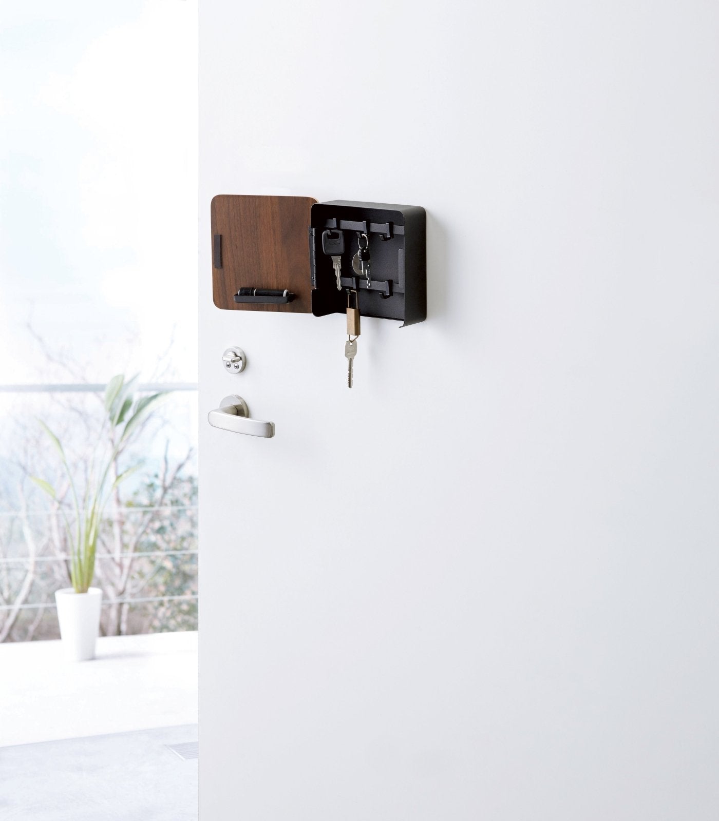 Yamazaki Home · Magnetic Key Cabinet in Steel + Wood | socius design in Rochester, MN