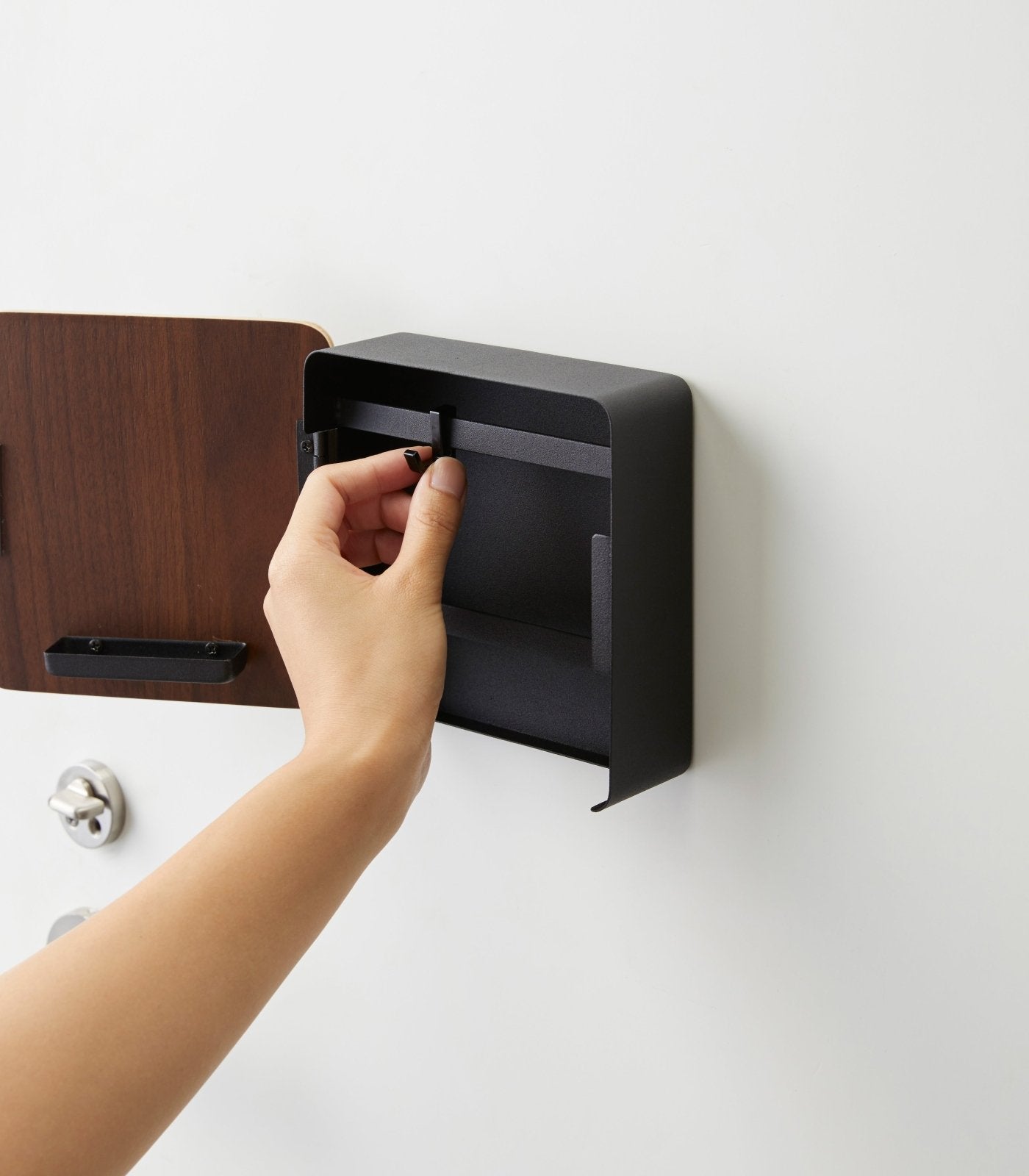 Yamazaki Home · Magnetic Key Cabinet in Steel + Wood | socius design in Rochester, MN