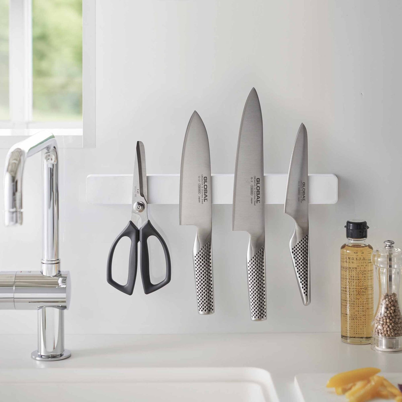 Yamazaki Home Magnetic Knife Rack | socius design shop | Rochester, MN (White)