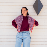 Block Shop · Maroon Hearts Square Scarf | socius design in Rochester, MN