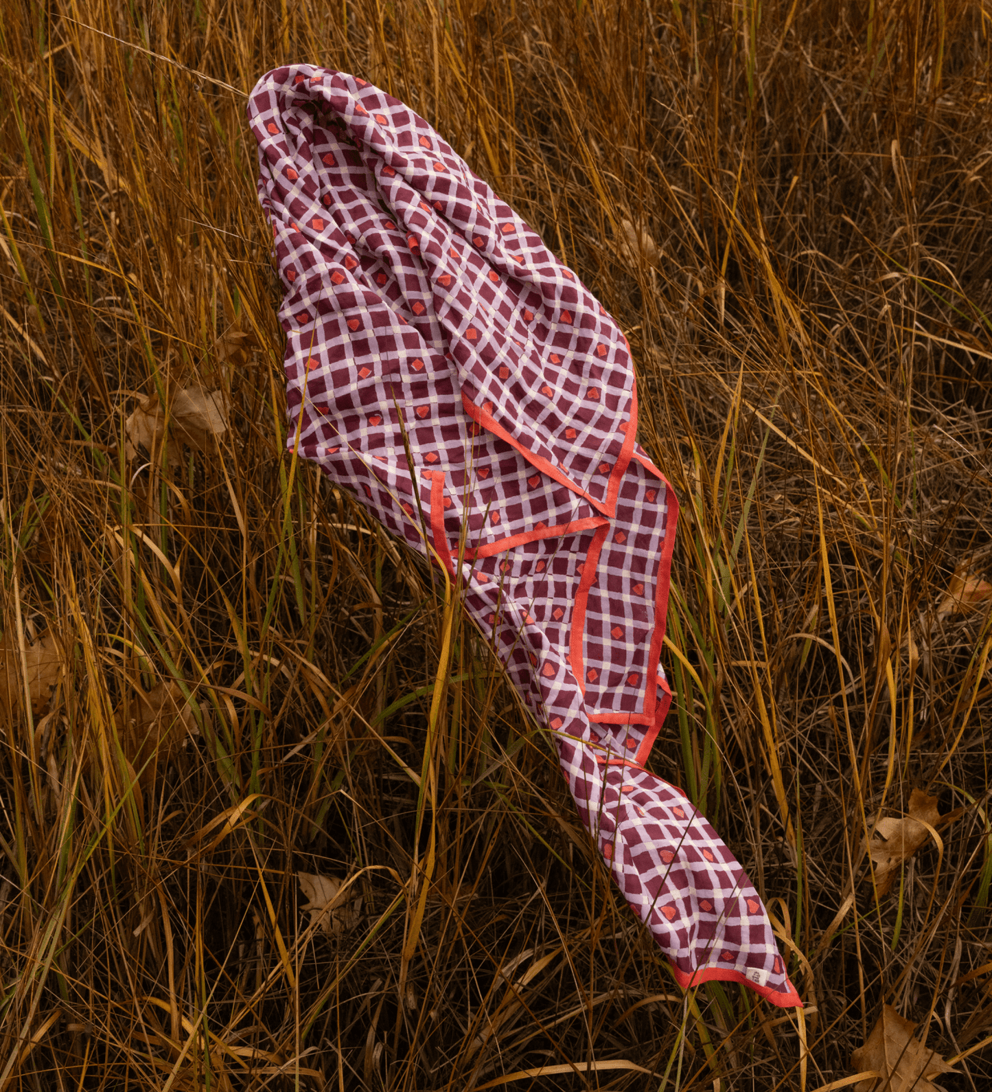 Block Shop · Maroon Hearts Square Scarf | socius design in Rochester, MN