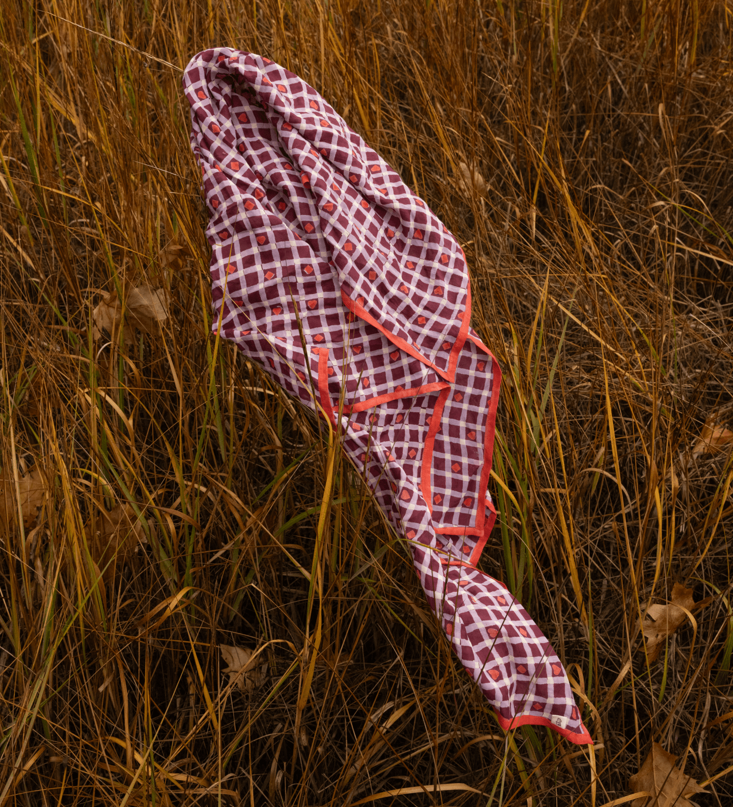 Block Shop · Maroon Hearts Square Scarf | socius design in Rochester, MN