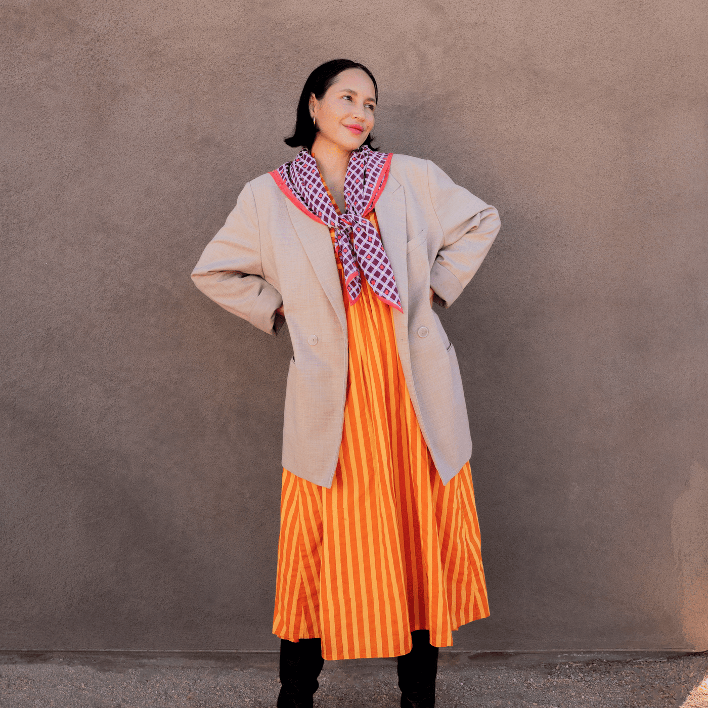 Block Shop · Maroon Hearts Square Scarf | socius design in Rochester, MN