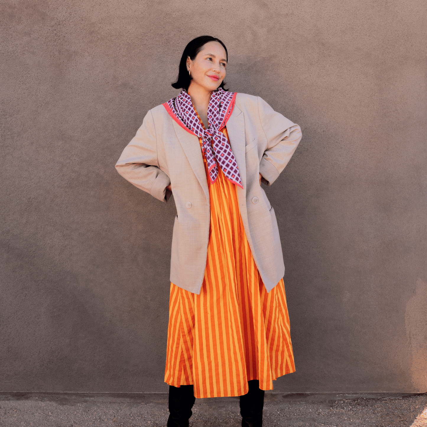 Block Shop · Maroon Hearts Square Scarf | socius design in Rochester, MN