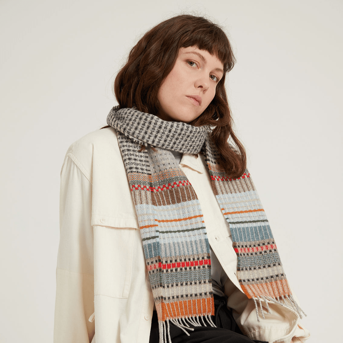 Wallace Sewell · Merino Lambswool Scarf · Wallace Sewell · Fremont "Etched" | socius design in Rochester, MN