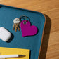 Graf Lantz · Merino Wool Heart Key Fob in Fuchsia | socius design in Rochester, MN