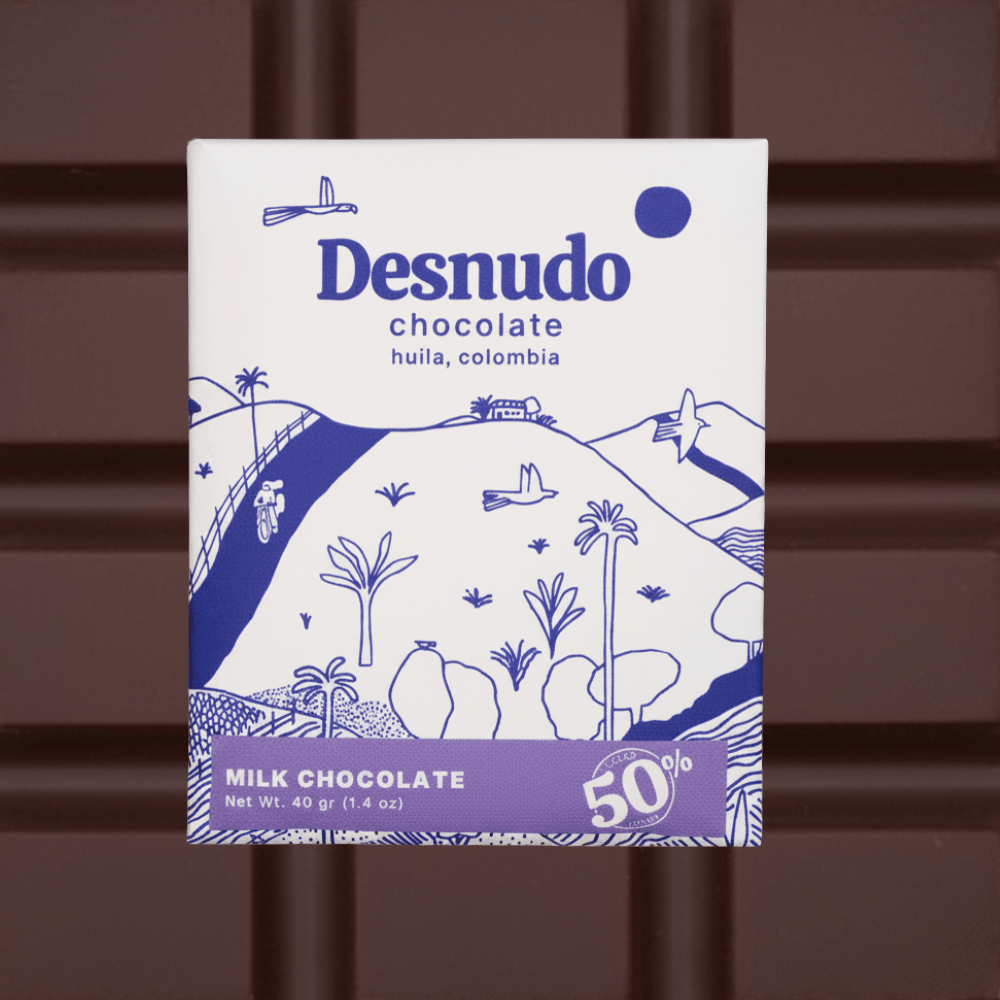 Desnudo Coffee · Milk Chocolate Bar · 50% Huila | socius design in Rochester, MN