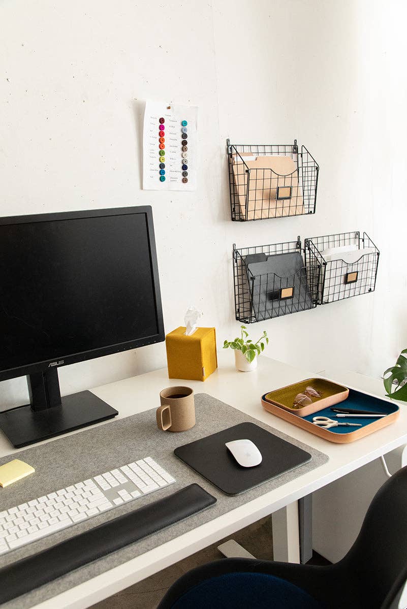 Graf Lantz · Mosen Merino Wool Felt Desk Pad · Large | socius design in Rochester, MN