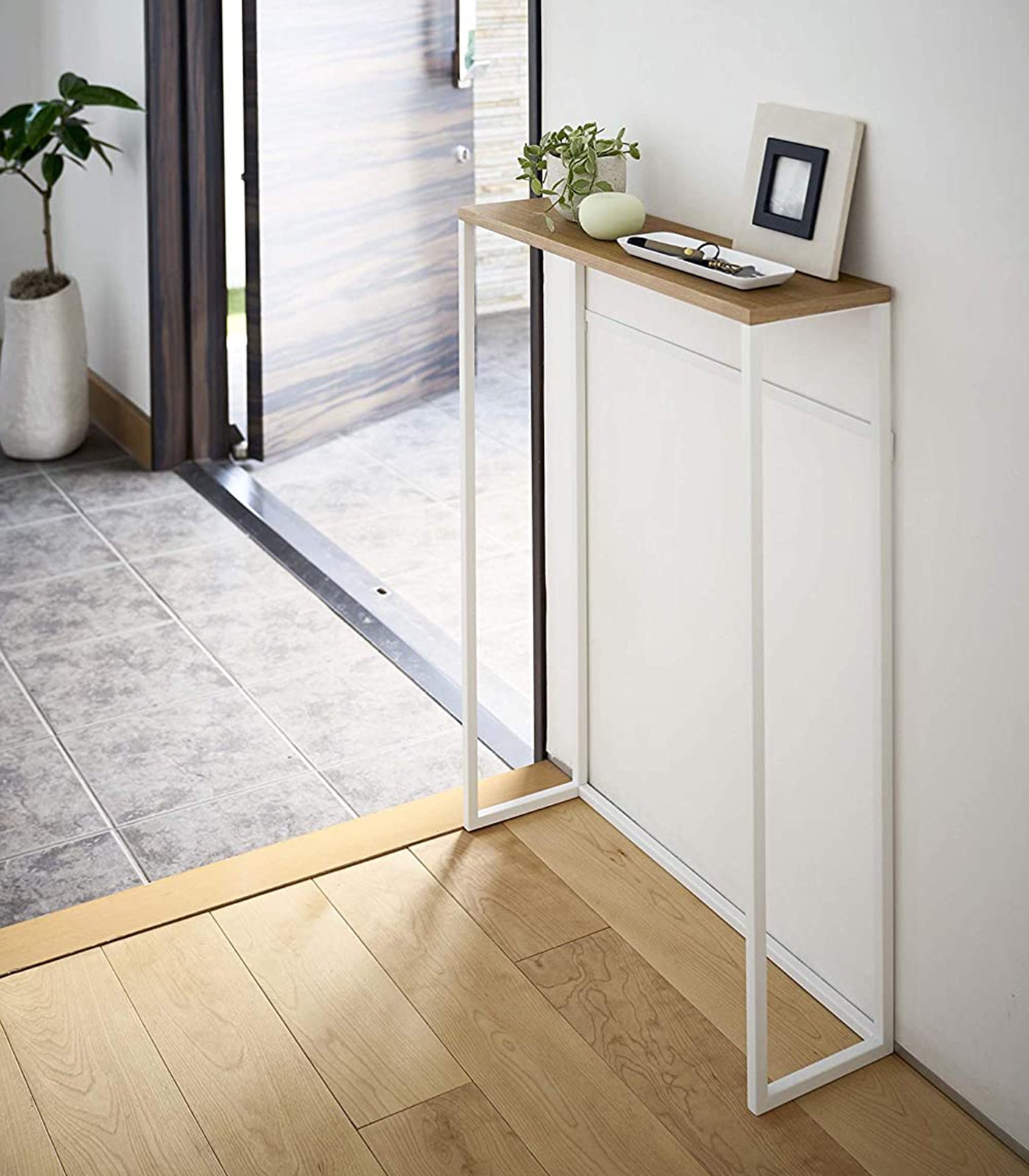 Yamazaki Home · Narrow Entryway Console Table (32" H) - Steel | socius design in Rochester, MN