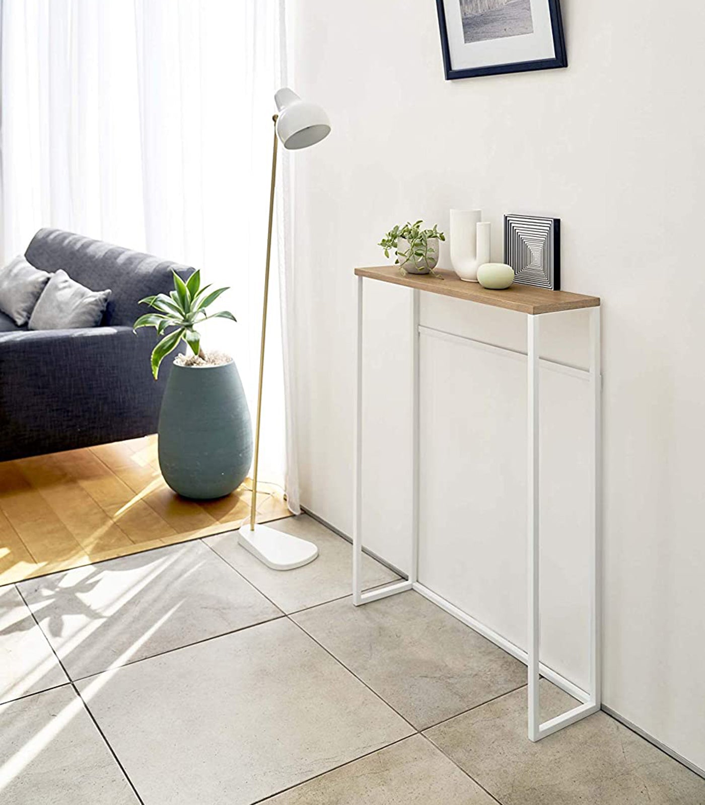 Yamazaki Home · Narrow Entryway Console Table (32" H) - Steel | socius design in Rochester, MN