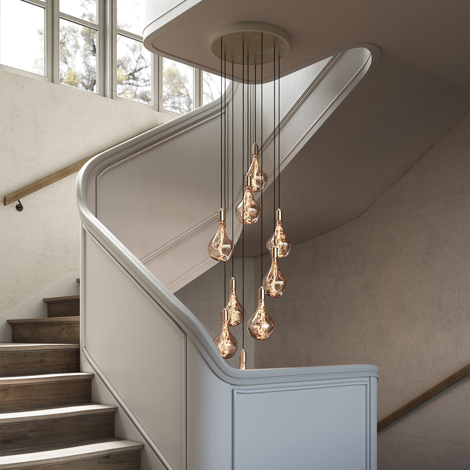 Tala US · Nine Pendant in Brass + Voronoi II | socius design in Rochester, MN