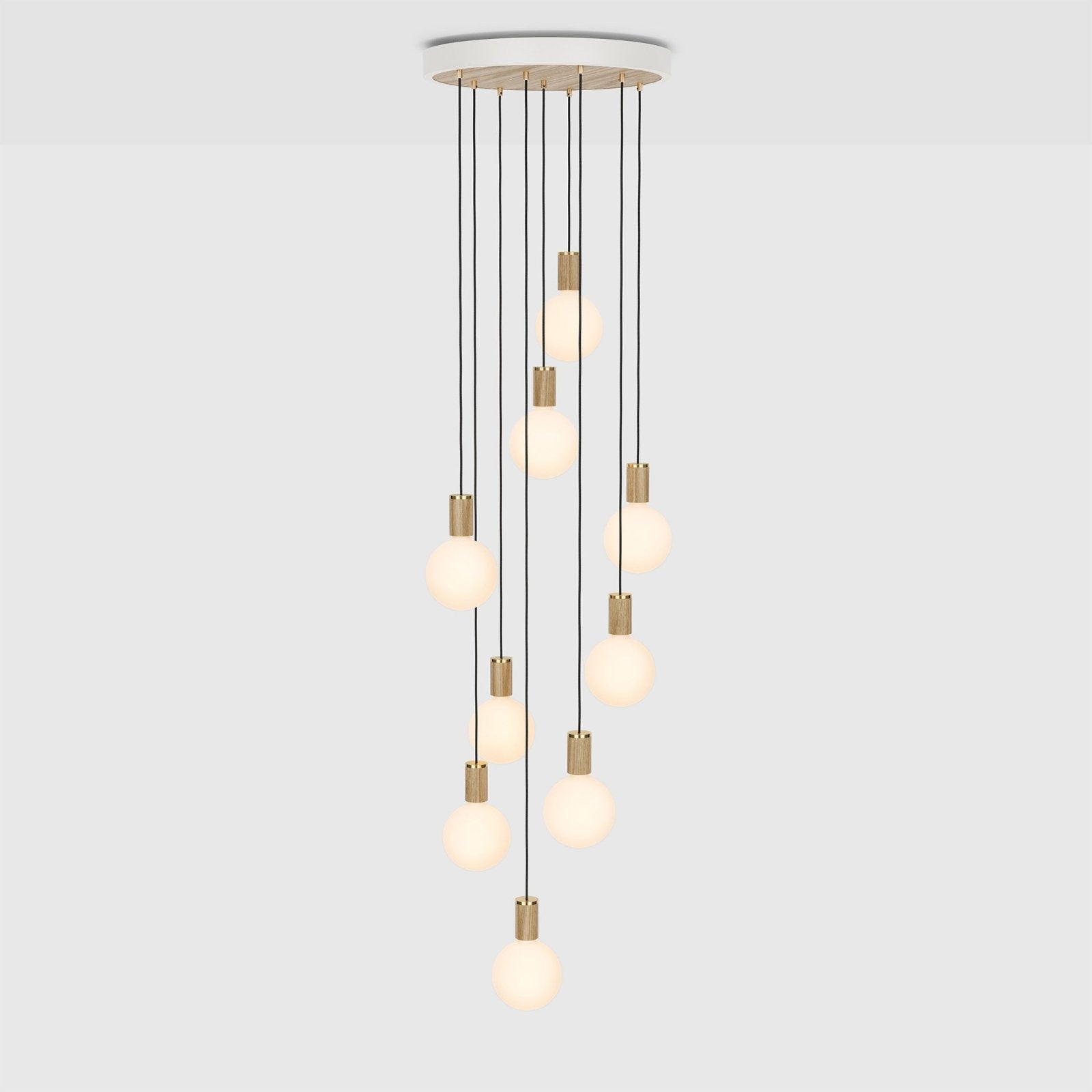 Tala US · Nine Pendant in Oak + Sphere IV | socius design in Rochester, MN