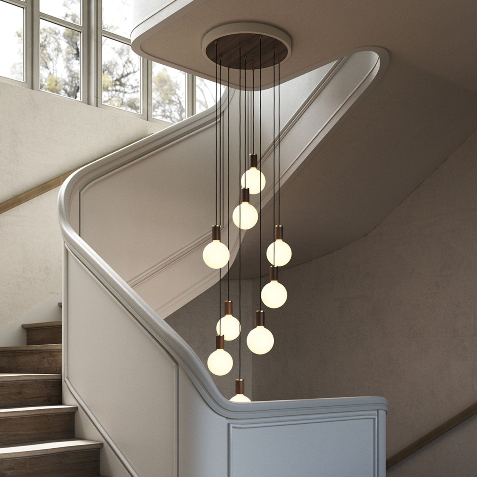 Tala US · Nine Pendant in Walnut + Sphere IV | socius design in Rochester, MN