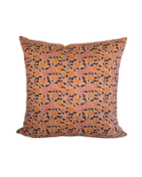 Soil to Studio · Noor Hand Block - printed Linen Pillow in Cafe | socius design in Rochester, MN