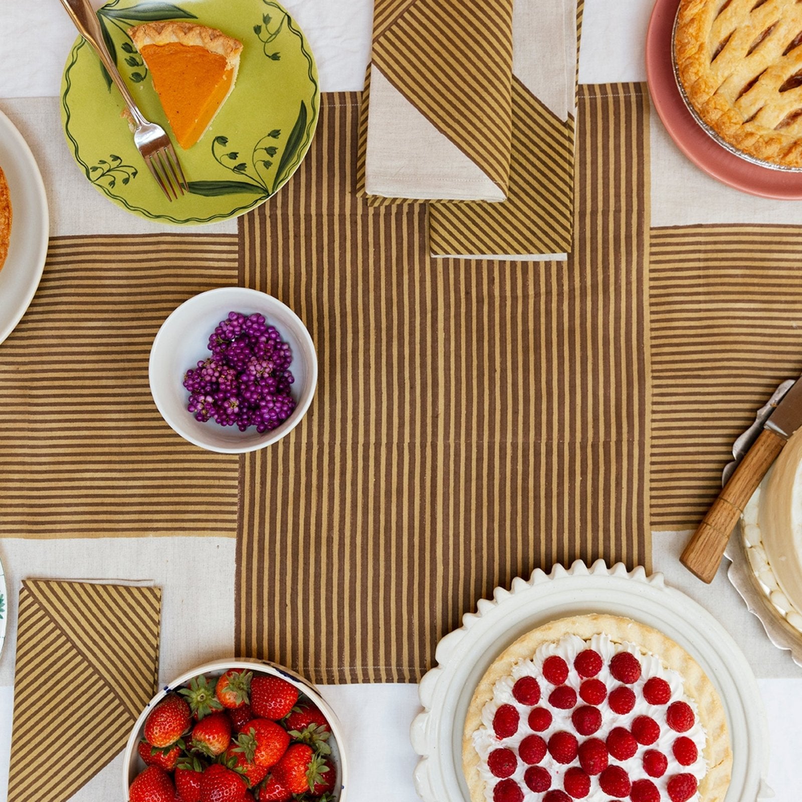 Block Shop · Nutmeg Crosshatch Napkin | socius design in Rochester, MN