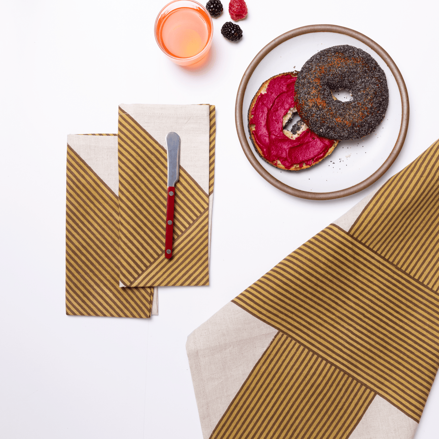 Block Shop · Nutmeg Crosshatch Napkin | socius design in Rochester, MN
