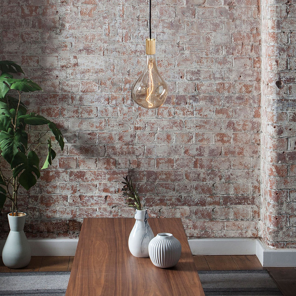 Voronoi II Pendant Light in Oak