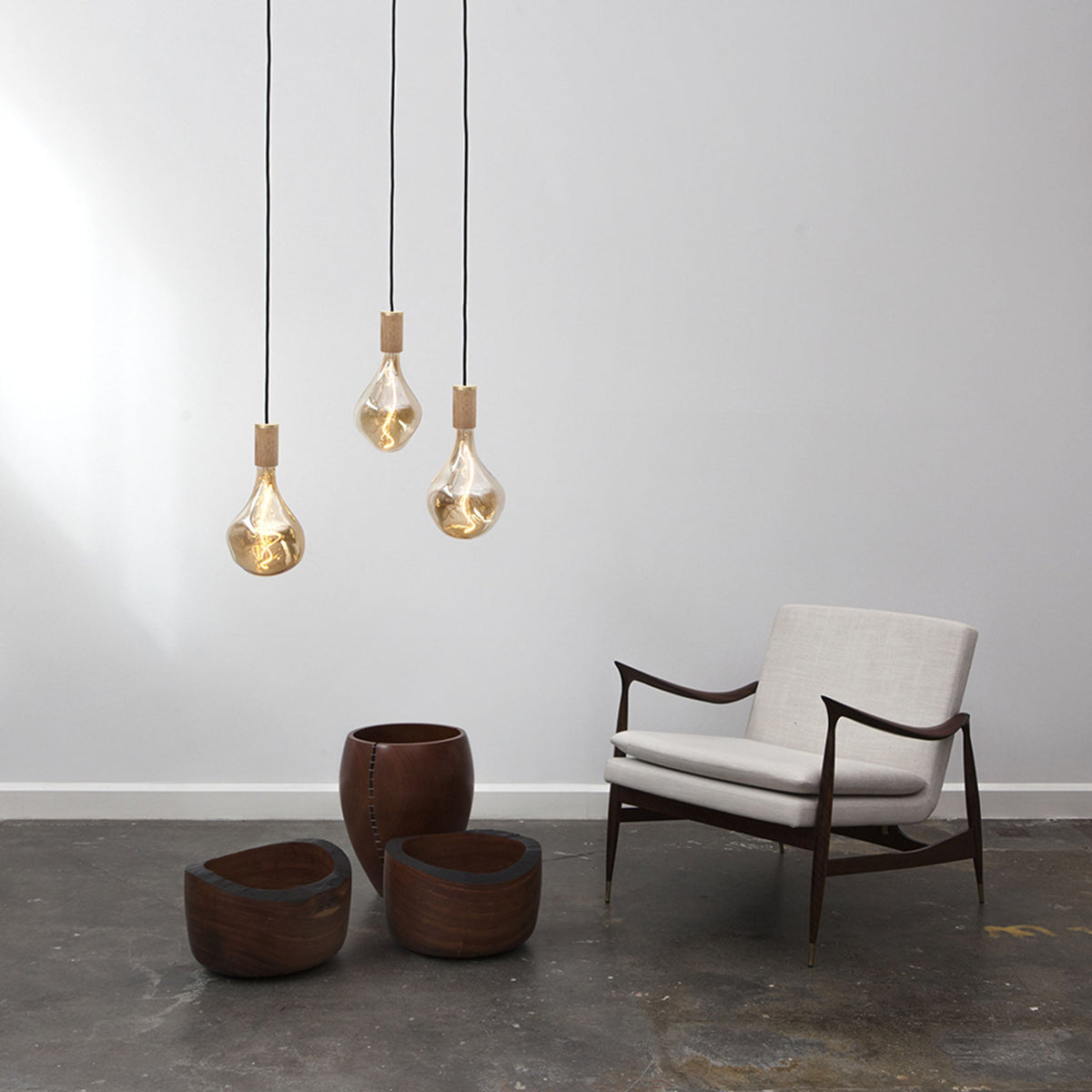 Voronoi II Pendant Light in Oak