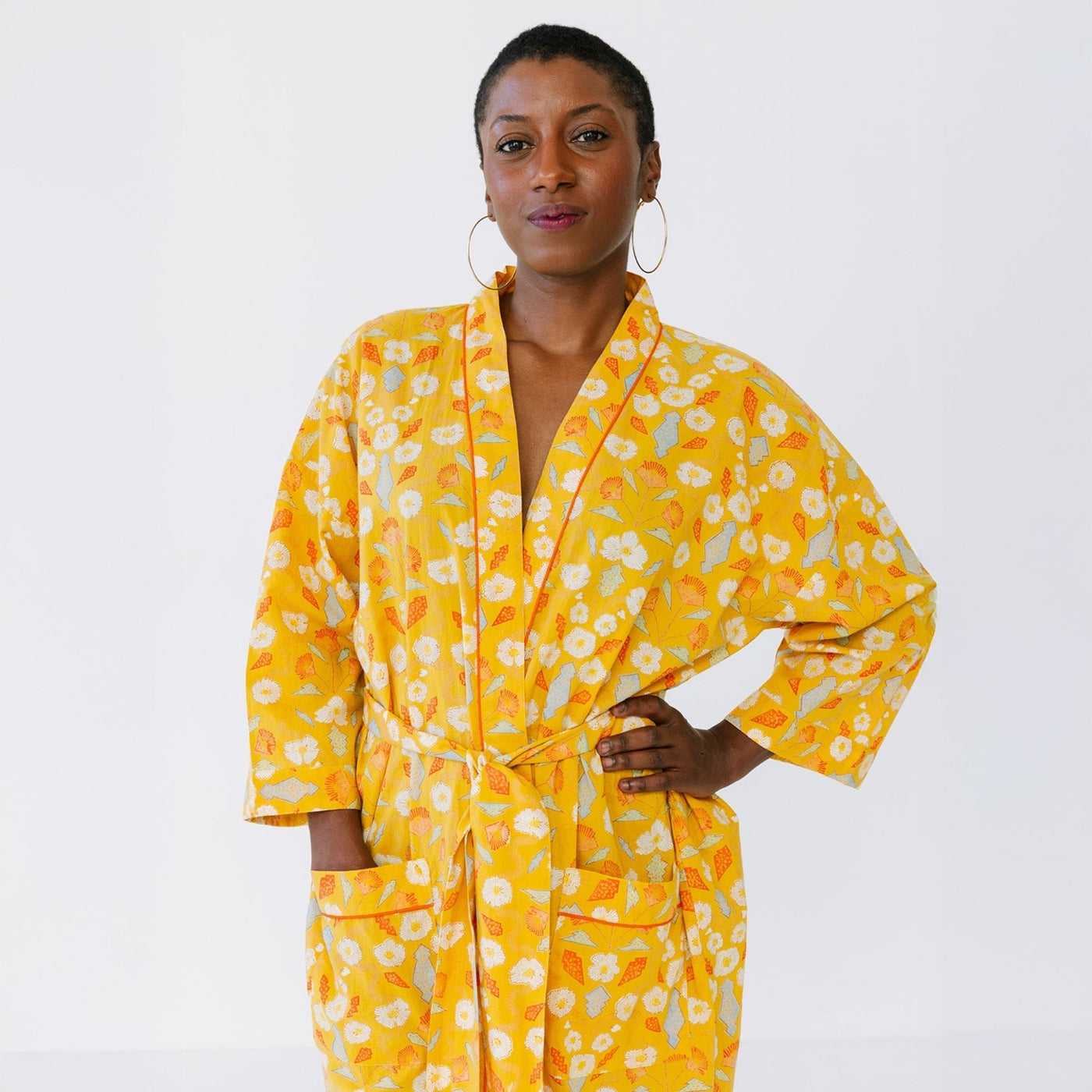 Block Shop · Ochre California Poppies Robe | socius design in Rochester, MN