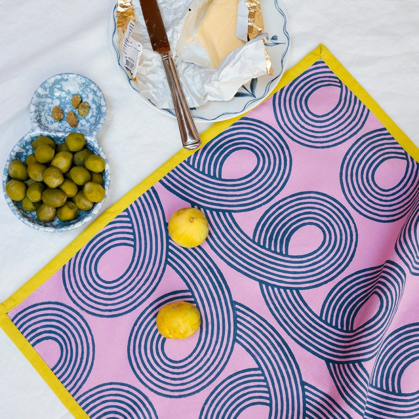 Block Shop · Orchid Loops Tea Towel | socius design in Rochester, MN