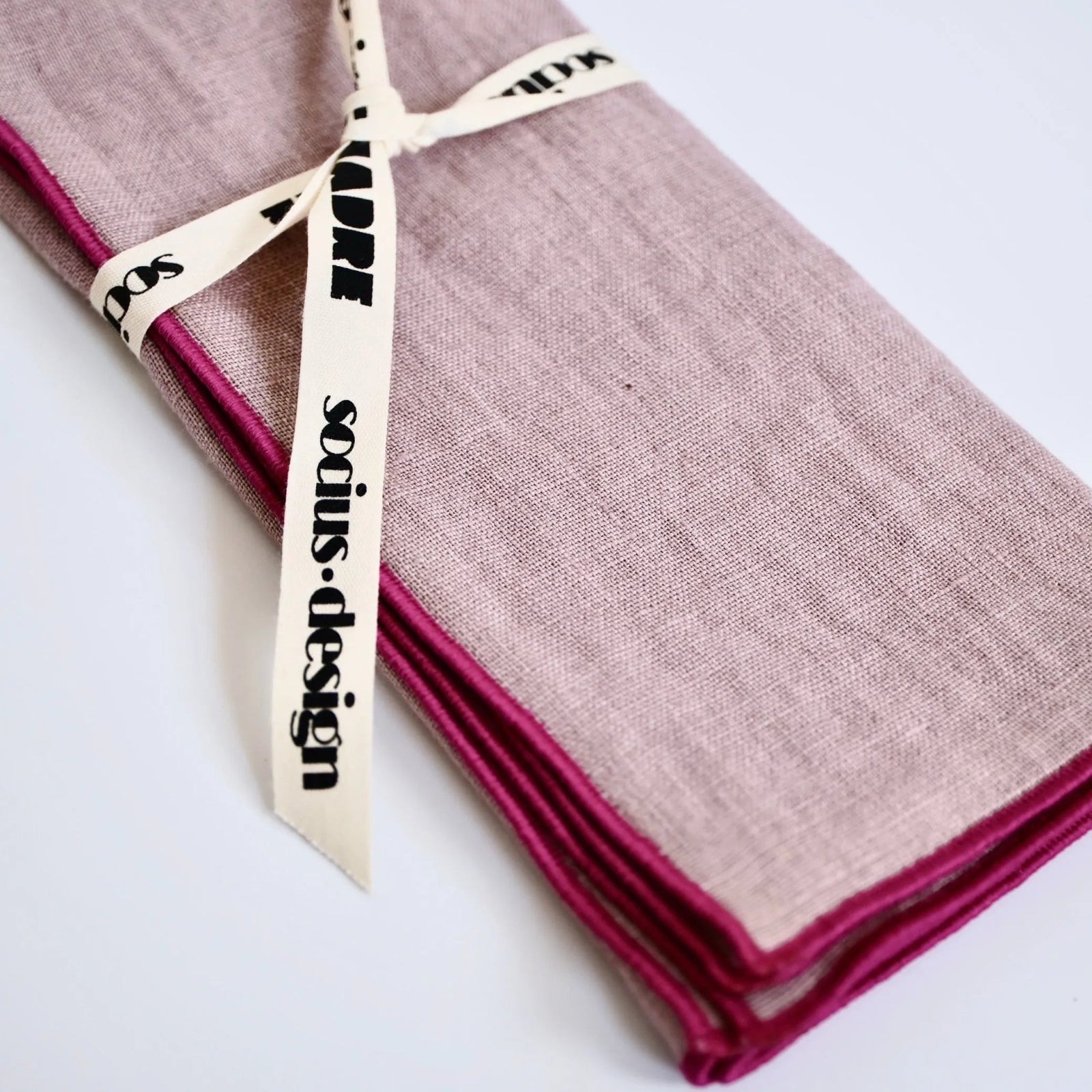 MADRE Linen · Oyster Linen Cocktail Napkin Set · MADRE Linen x socius design | socius design in Rochester, MN