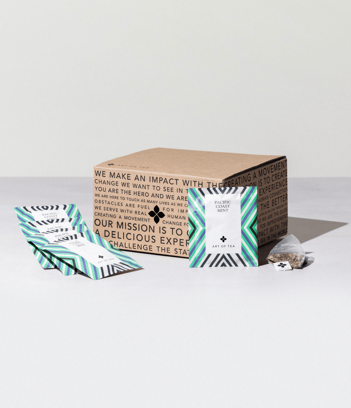 Art of Tea · Pacific Coast Mint Eco Teabag Sachets | socius design in Rochester, MN