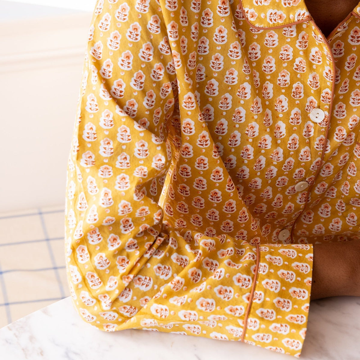 Block Shop · Pajama Set | Ochre | socius design in Rochester, MN