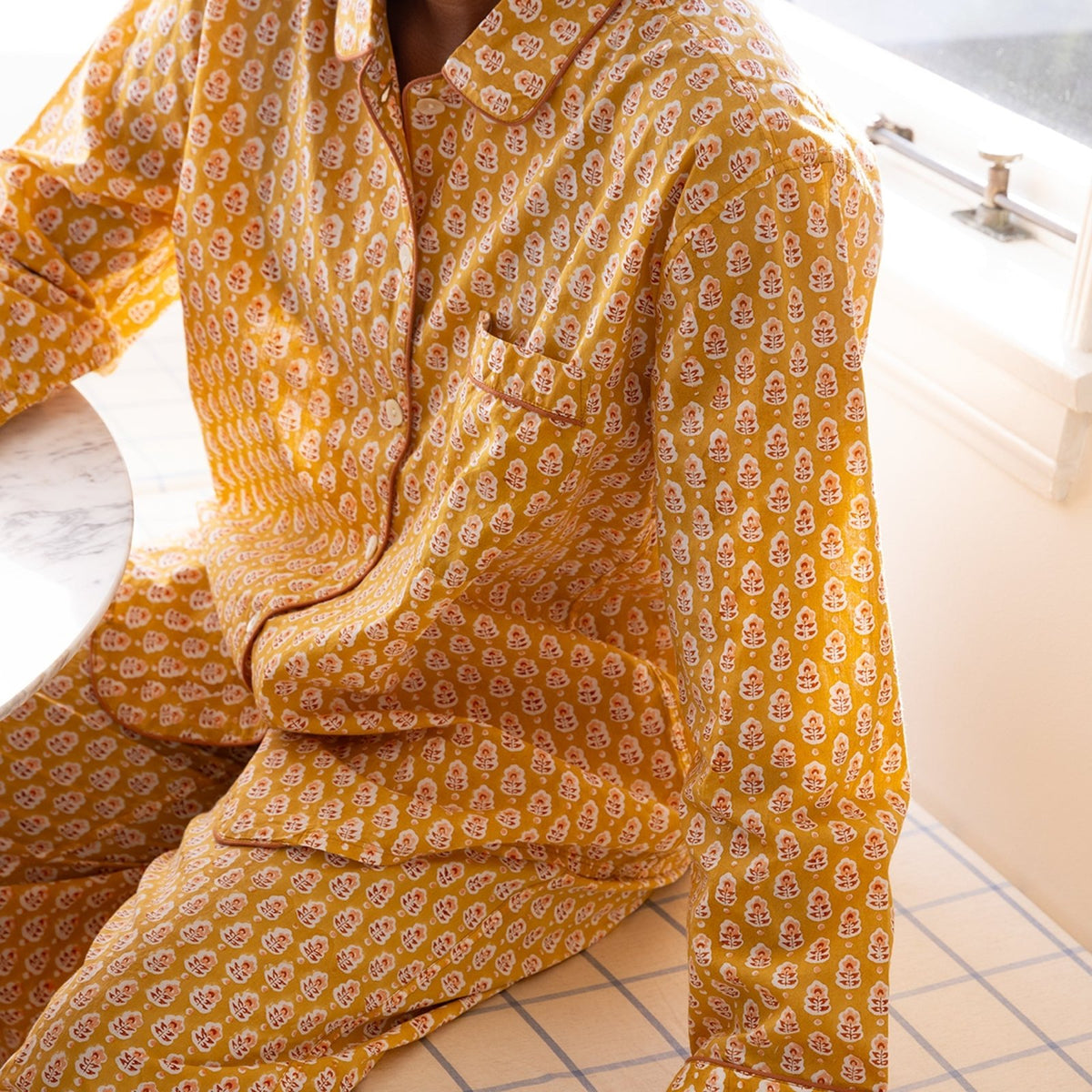 Block Shop · Pajama Set | Ochre | socius design in Rochester, MN