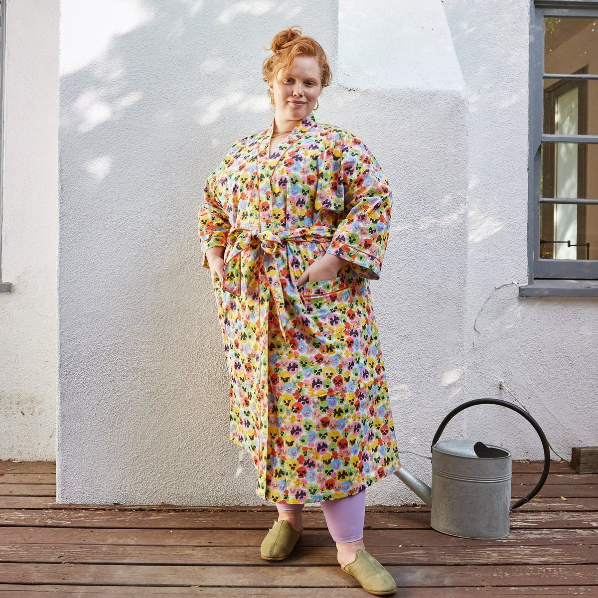 Block Shop · Pansies Hand Block Printed Robe | Warhol | socius design in Rochester, MN