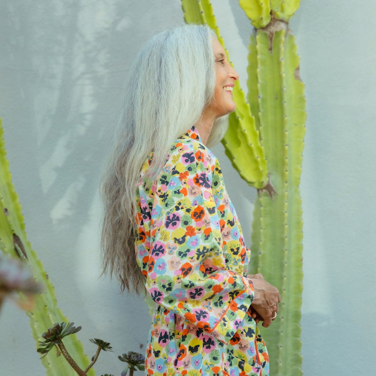 Block Shop · Pansies Hand Block Printed Robe | Warhol | socius design in Rochester, MN