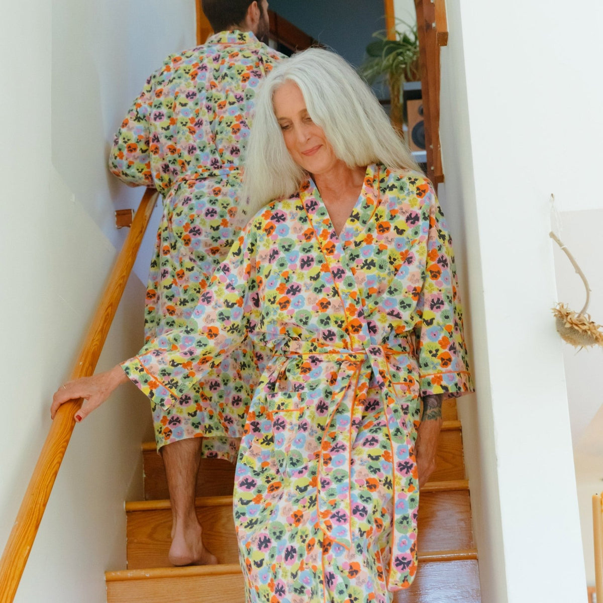 Block Shop · Pansies Hand Block Printed Robe | Warhol | socius design in Rochester, MN