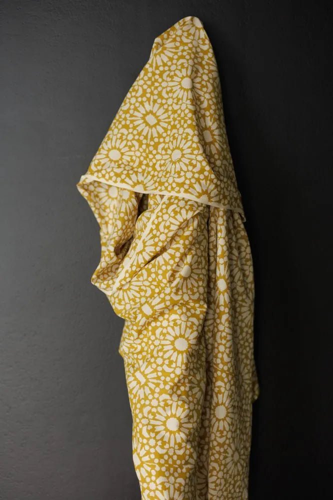 MERCHANT & MILLS · Papercut Ochre Hand Block - Printed Cotton | socius design in Rochester, MN