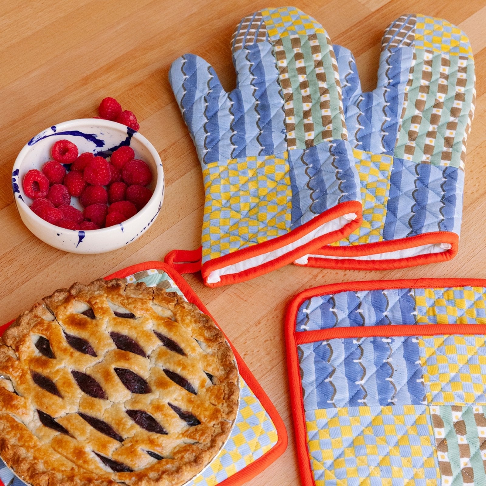 Block Shop · Patchwork Oven Mitt | socius design in Rochester, MN