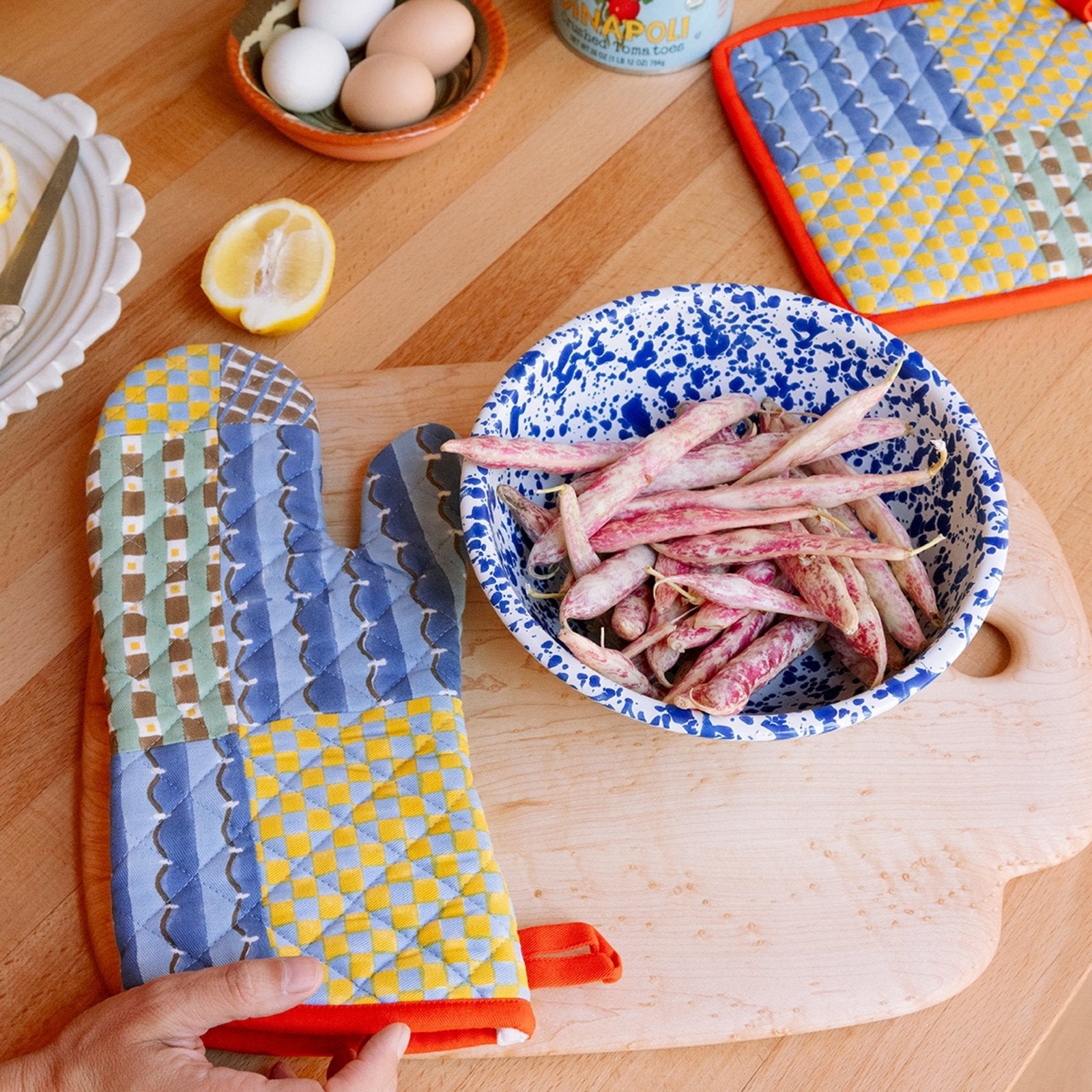 Block Shop · Patchwork Oven Mitt | socius design in Rochester, MN