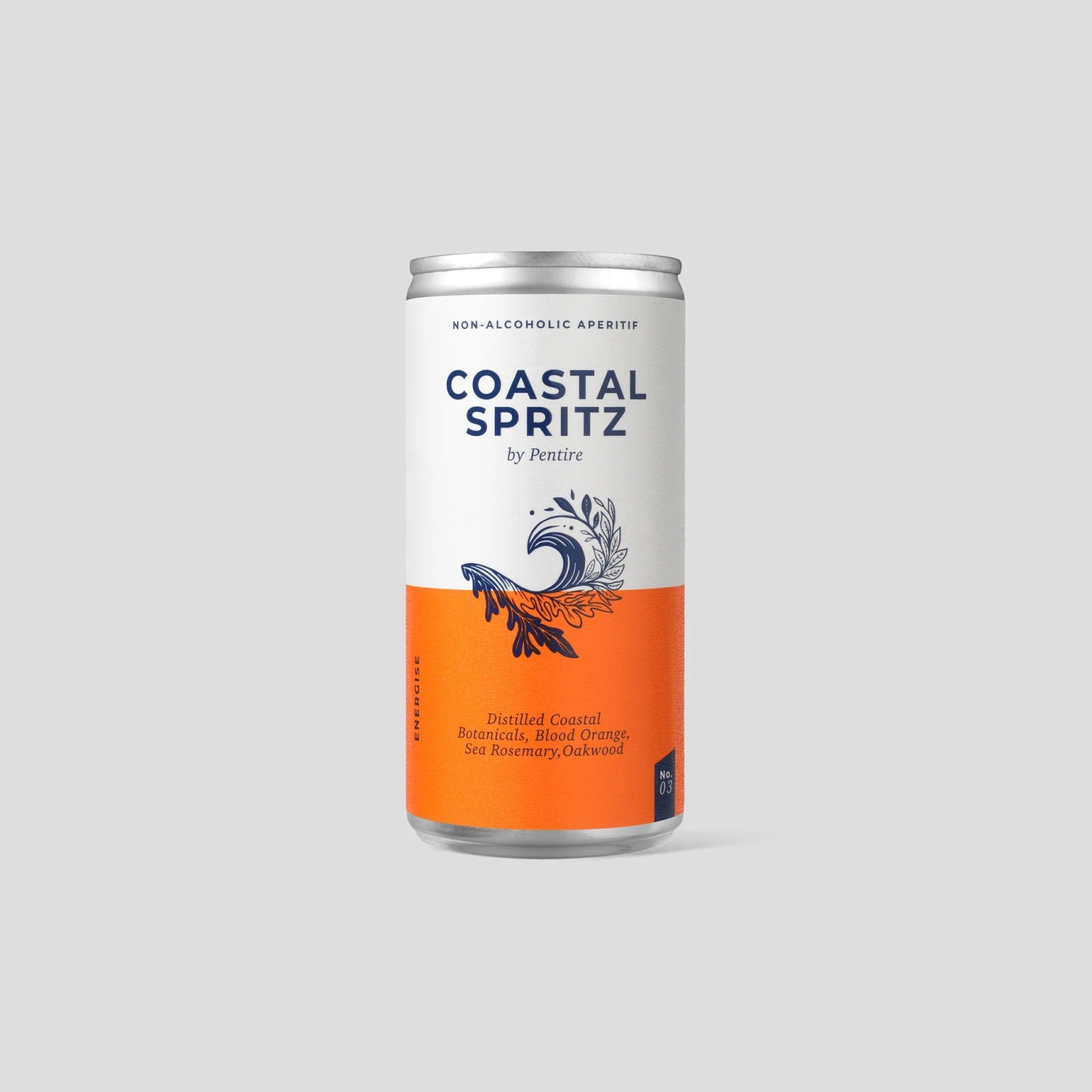 Pentire Drinks Inc. · Pentire Coastal Spritz · Non - Alcoholic RTD 330ml can | socius design in Rochester, MN