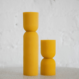 Slow Burn · Pepper (Lrg) - Ribbed Beeswax Pillar Candle | socius design in Rochester, MN