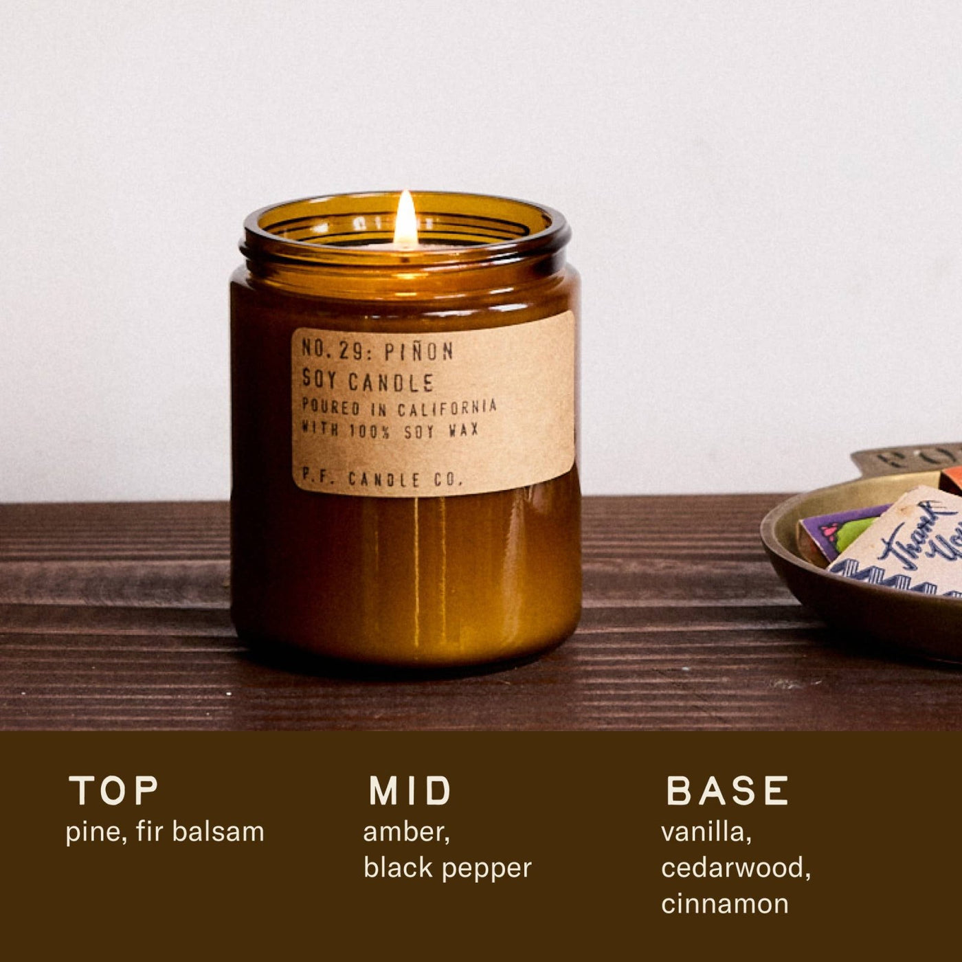 P.F. Candle Co. · P.F. Candle Co. - Piñon - 7.2 oz Standard Soy Candle | socius design in Rochester, MN