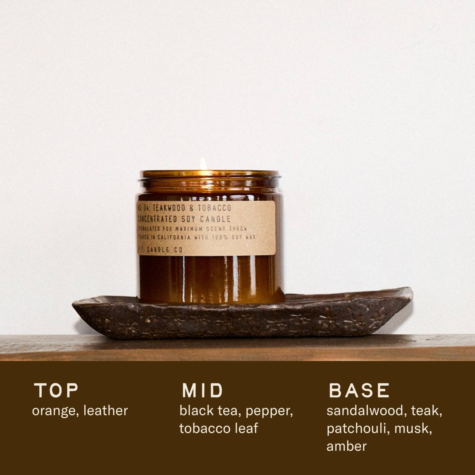 P.F. Candle Co. · P.F. Candle Co. - Teakwood & Tobacco - Large Concentrated Candle | socius design in Rochester, MN